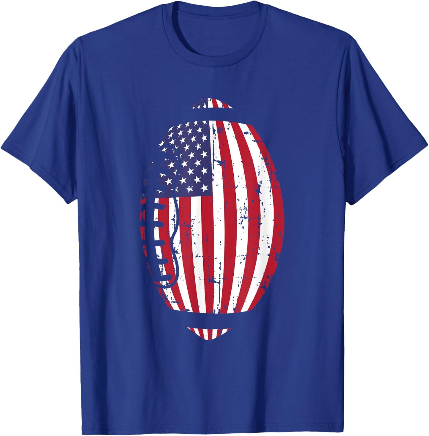 USA Flag Football T-Shirt - T-Shirt | Royal