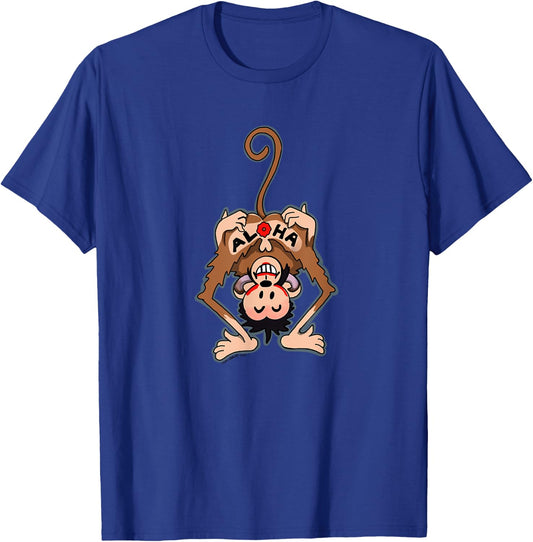 Vintage "Aloha" Monkey Tattoo T-Shirt - T-Shirt | Royal