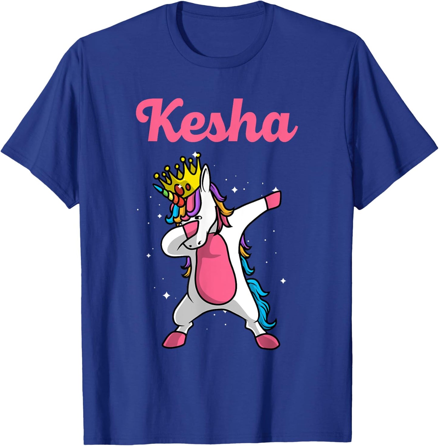 KESHA Name Personalized Birthday Dabbing Unicorn Queen T-Shirt - T-Shirt | Royal