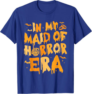 Funny In My Maid Of Horror Era Halloween Wedding Spooky T-Shirt - T-Shirt | Royal