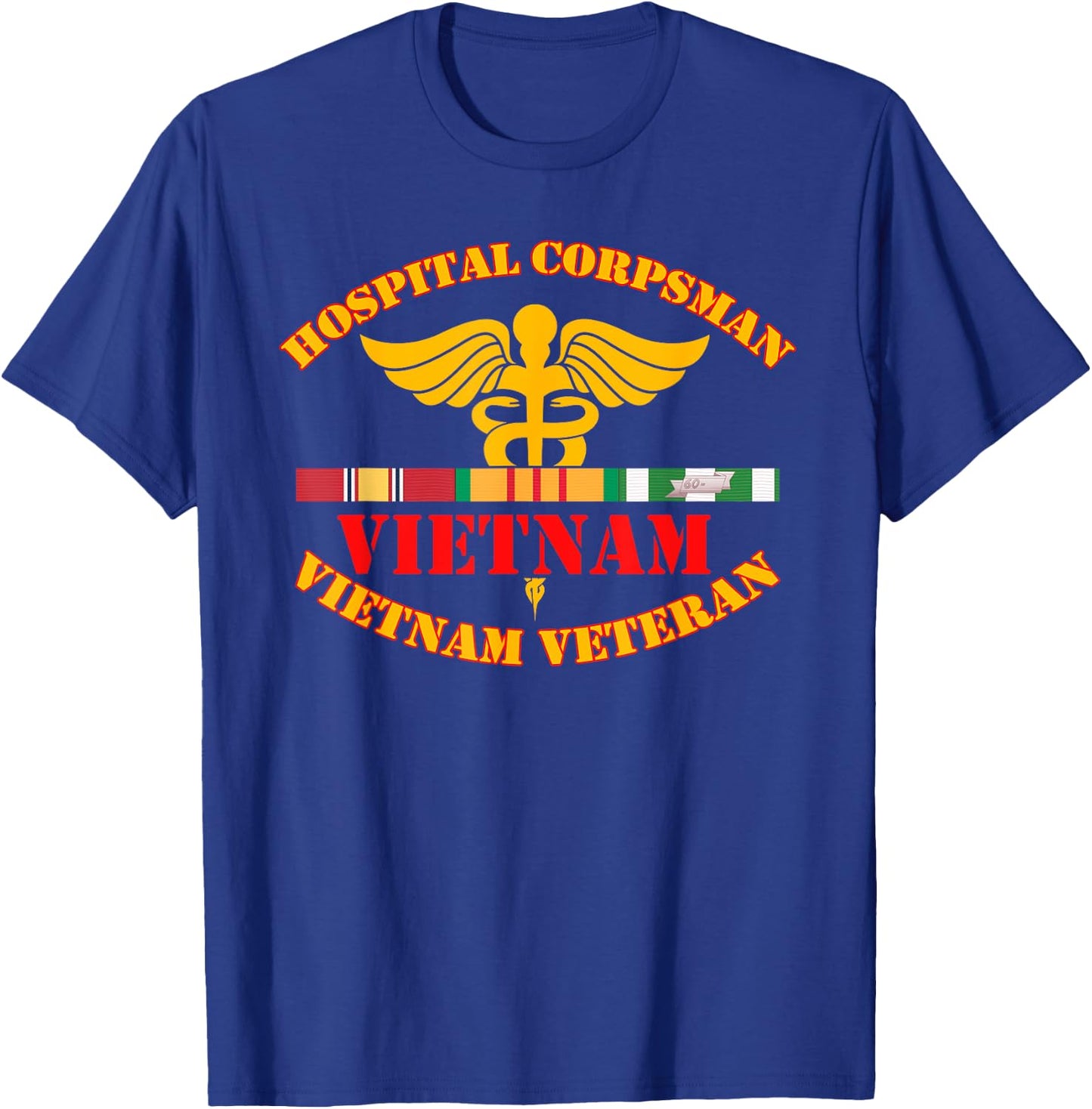 Hospital Corpsman Vietnam Veteran T shirt | Vietnam War Vet T-Shirt - T-Shirt | Royal