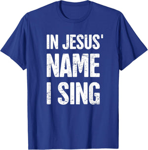 Christian Band Vocalist / Church Choir T-Shirt - T-Shirt | Royal