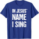 Christian Band Vocalist / Church Choir T-Shirt - T-Shirt | Royal
