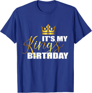 It's My King Birthday Funny Birthday Squad Cool B-Day Boy T-Shirt - T-Shirt | Royal