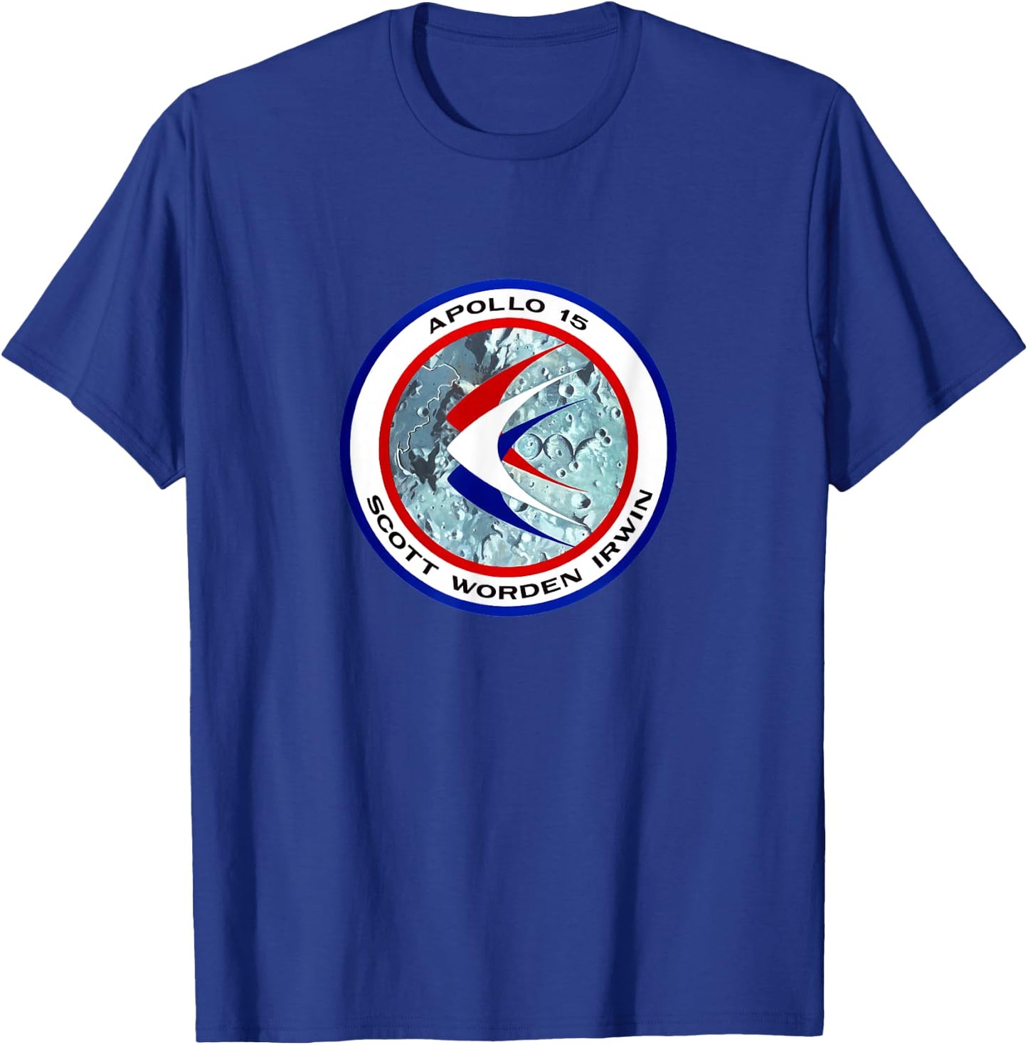Apollo 15 Mission Patch Insignia Space Exploration T-Shirt - T-Shirt | Royal