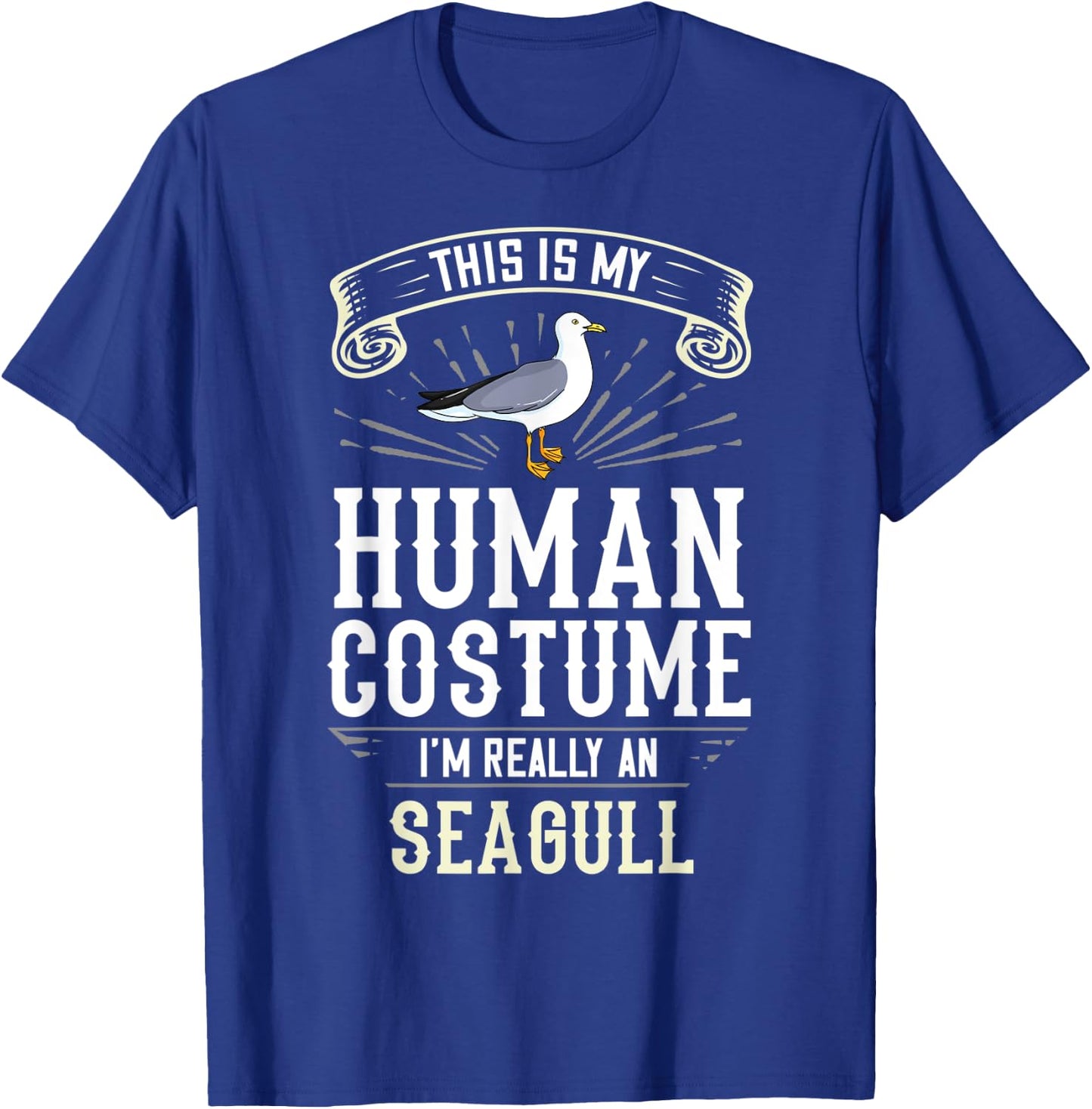 Seagull Seabird Costume Gift Sea Gull Bird T-Shirt - T-Shirt | Royal