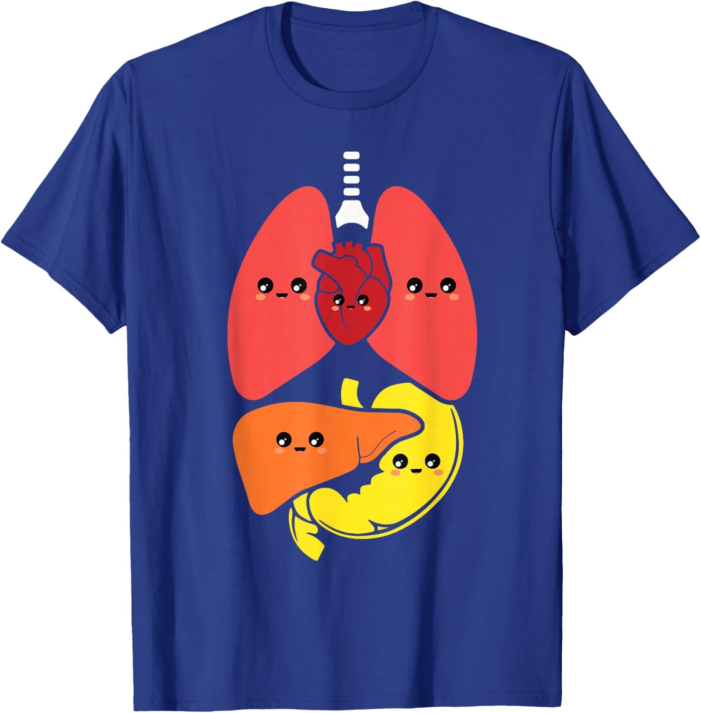 Anatomy Anatomical Body Systems Nurse T-Shirt - T-Shirt | Royal