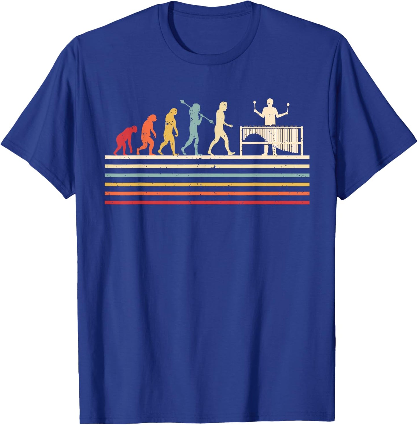 Marimba Evolution Marimba Player Marimba Lover T-Shirt - T-Shirt | Royal