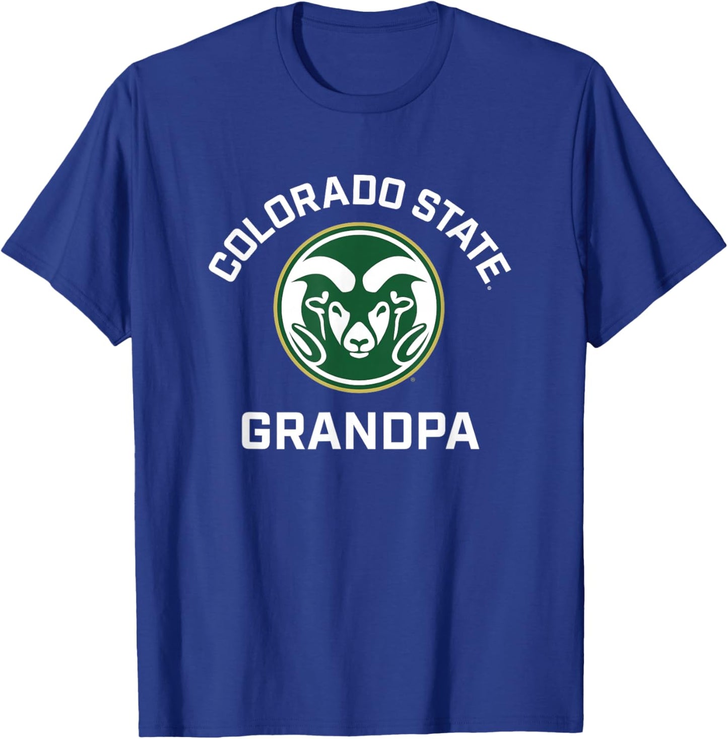 Colorado State University Rams Arched Grandpa T-Shirt - T-Shirt | Royal