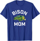 North Dakota State University NDSU Bison Arched Mom T-Shirt - T-Shirt | Royal