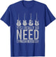 Funny Musician Gift Yes I Really Do Need All These Guitars T-Shirt - T-Shirt | Royal