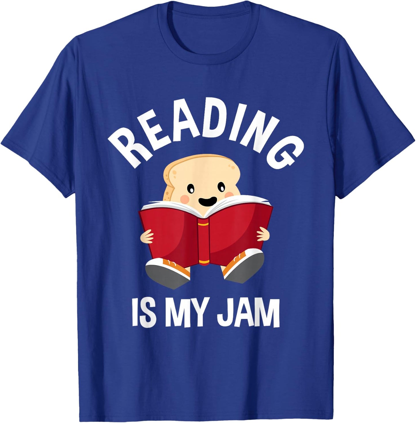 Reading is My Jam - Funny Pun - Book Lover Gift & Reading T-Shirt - T-Shirt | Royal