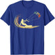 Kite Kiteboarding Kitesurfing Surf Vintage Retro Holiday T-Shirt - T-Shirt | Royal