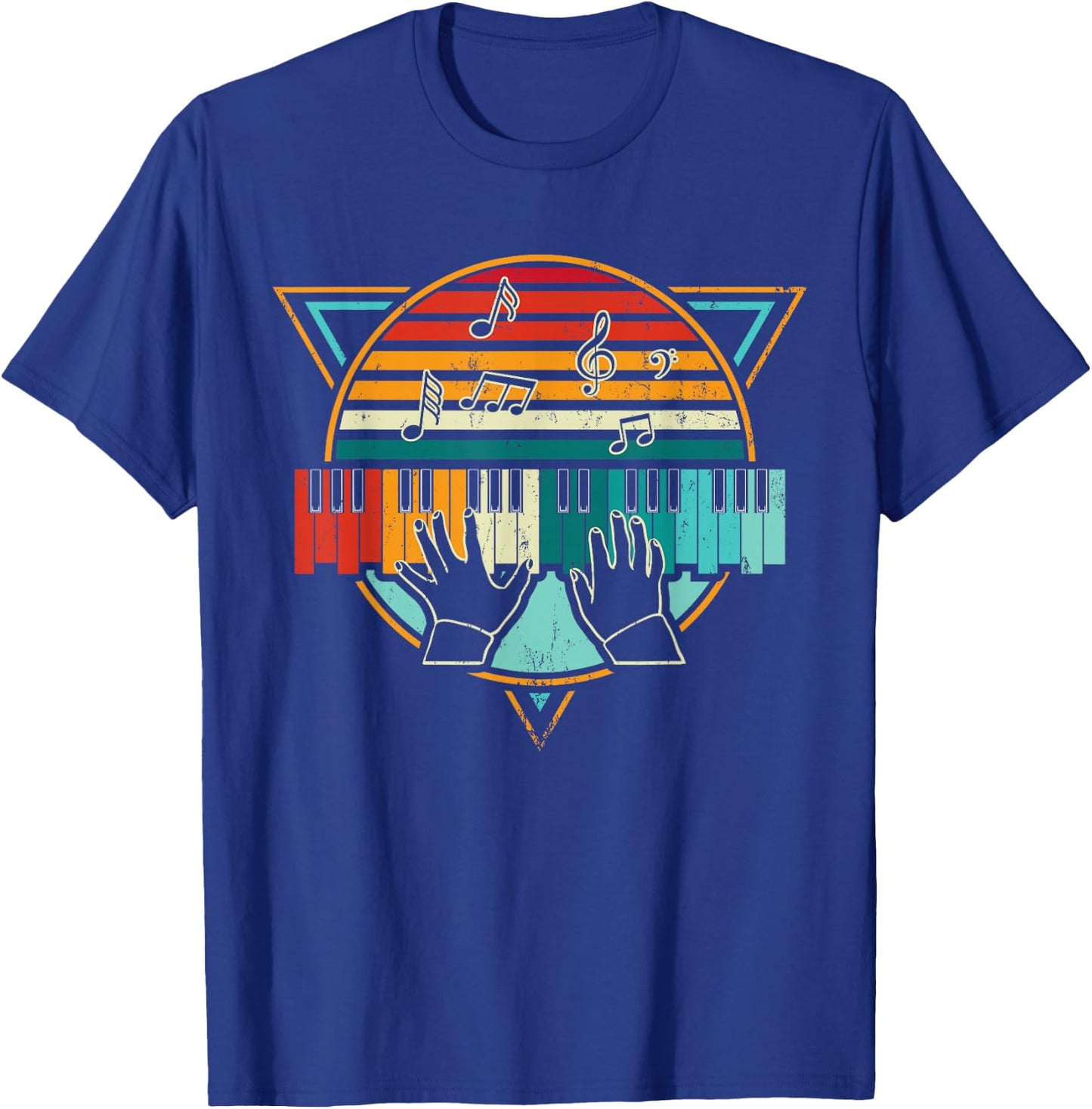 Retro Piano Keyboard T-Shirt - T-Shirt | Royal