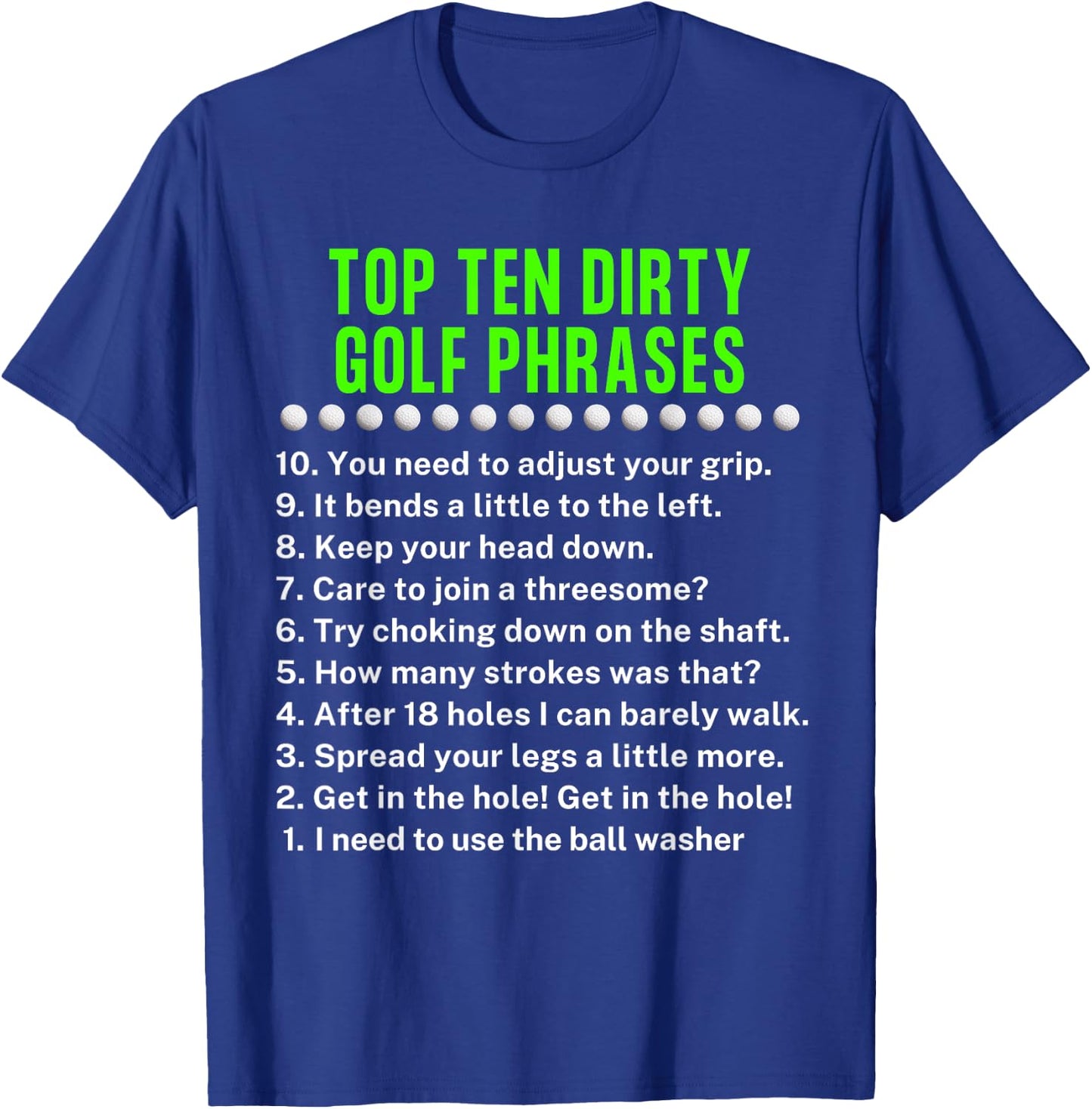 Gag Golf Ideas Golf For Dad Funny Golf T-Shirt - T-Shirt | Royal