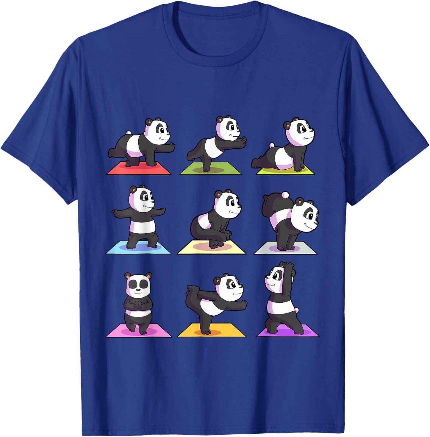 Panda Yoga Shirt Women Panda Lover Gift Girls Meditation T-Shirt - T-Shirt | Royal