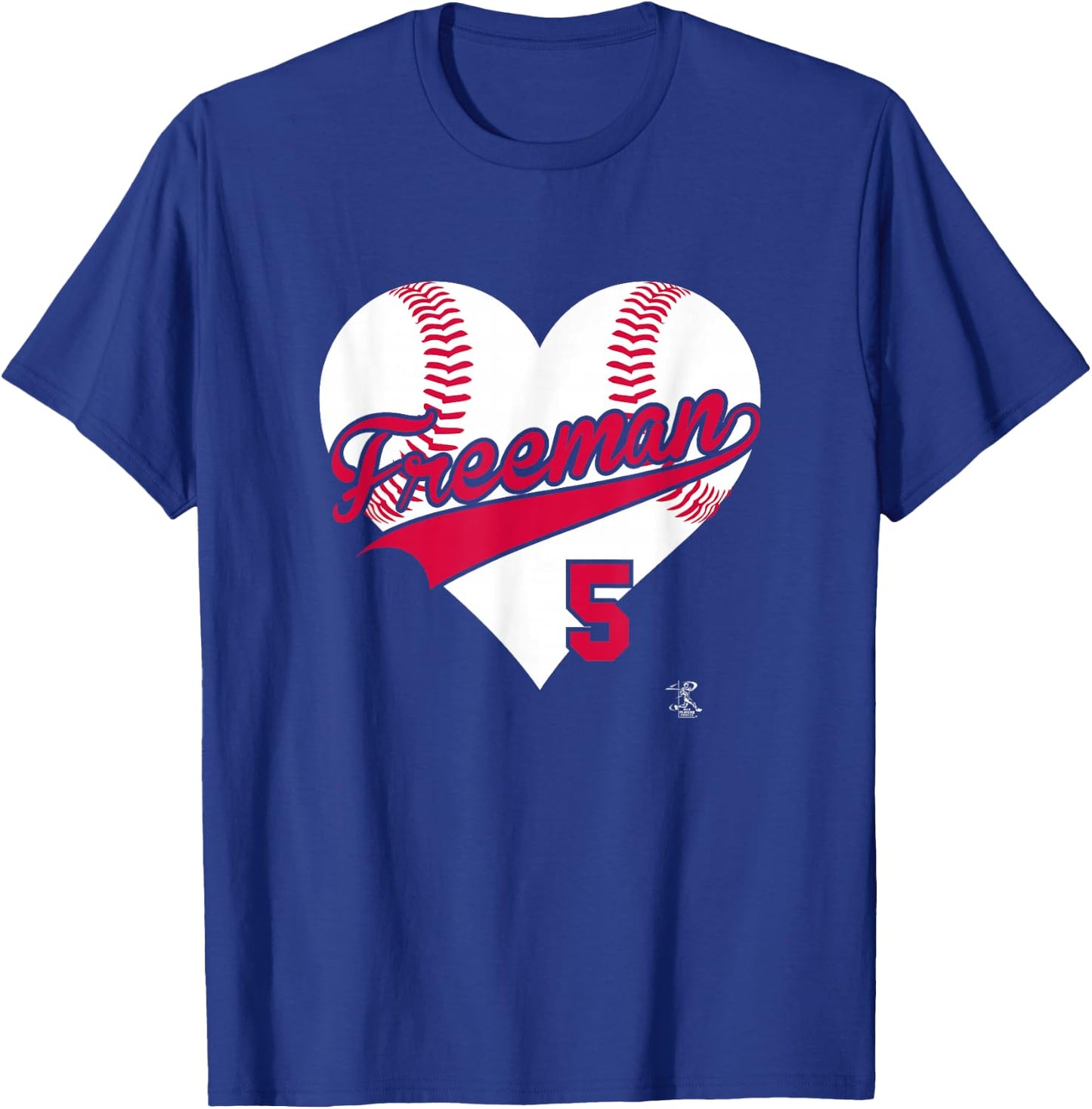 Freddie Freeman Baseball Heart Gameday T-Shirt - T-Shirt | Royal