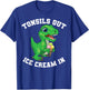 Get Well Gifts Kids Tonsils Dinosaur Tonsillectomy Surgery T-Shirt - T-Shirt | Royal