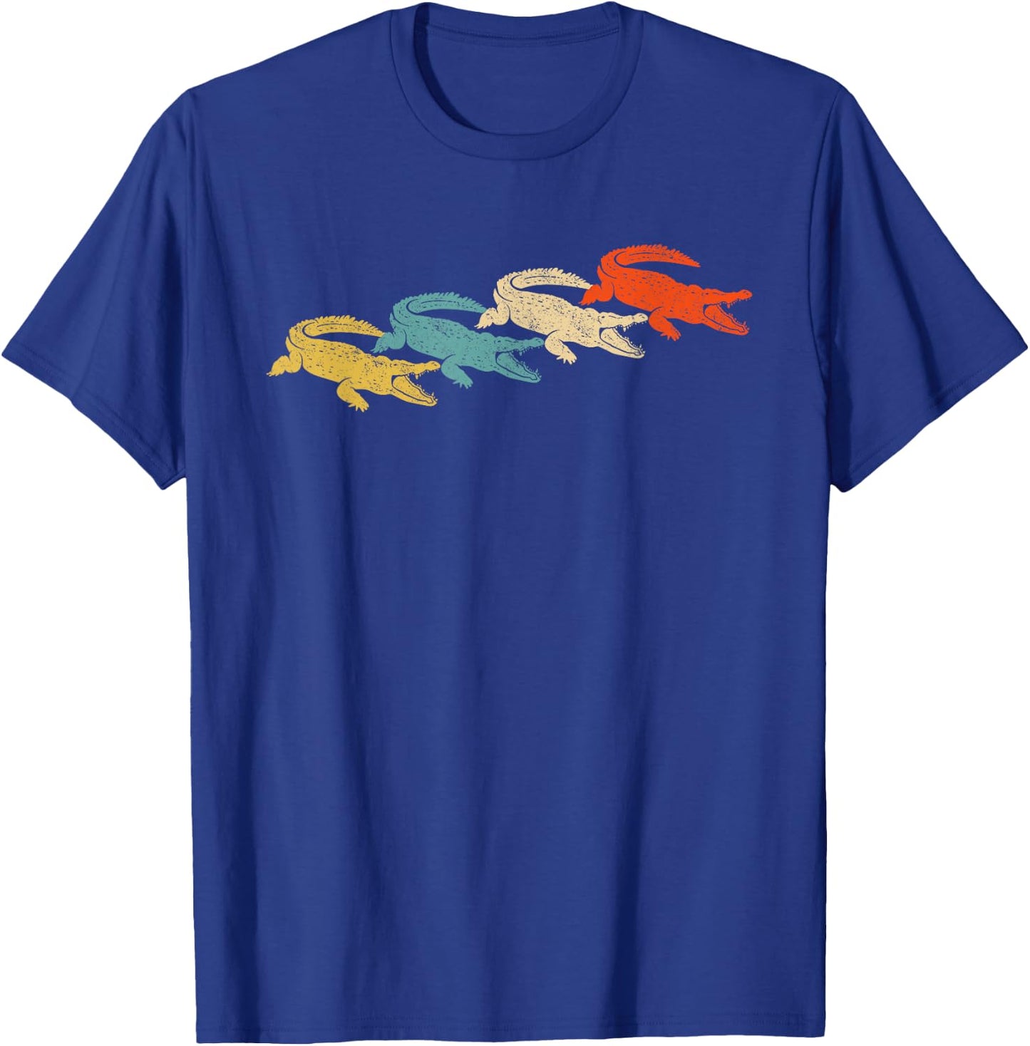 Retro Crocodile Alligator T-Shirt - T-Shirt | Royal