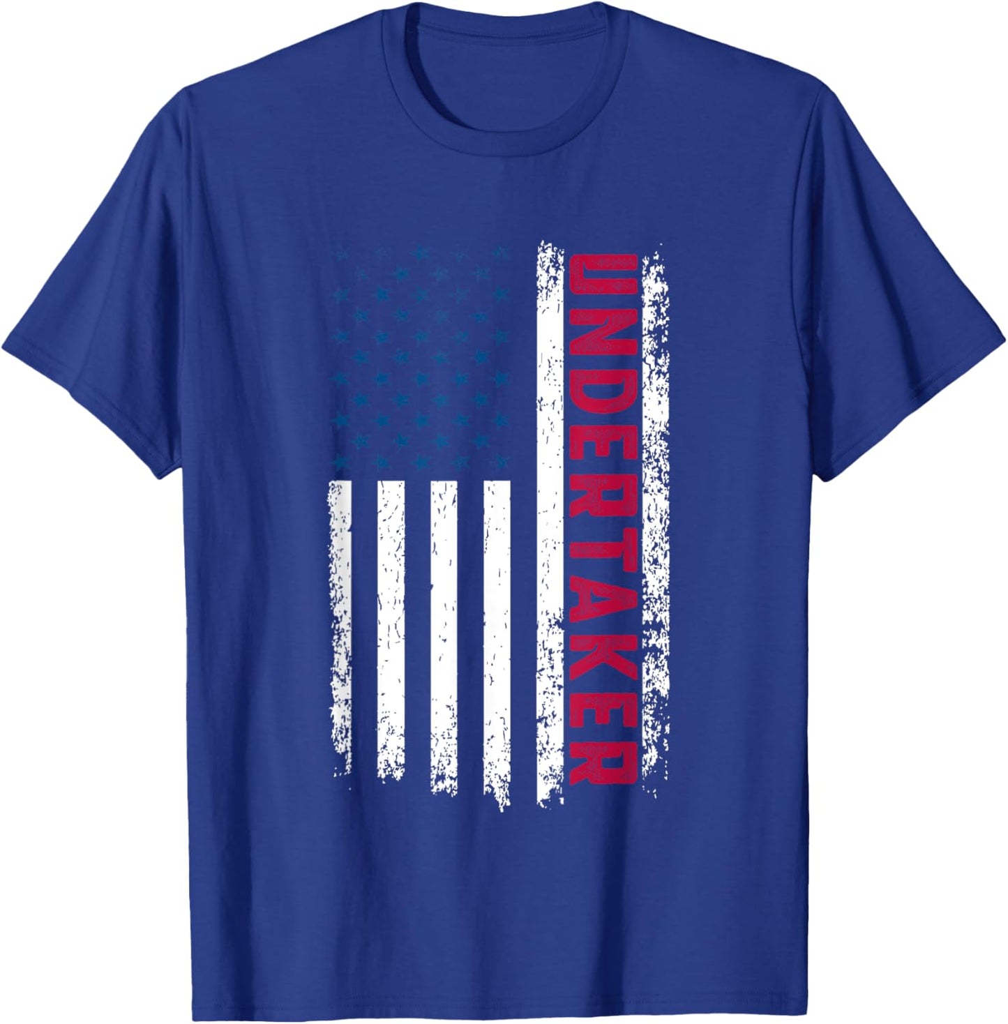 Undertaker American Flag 4th July USA Patriotic Undertaker T-Shirt - T-Shirt | Royal