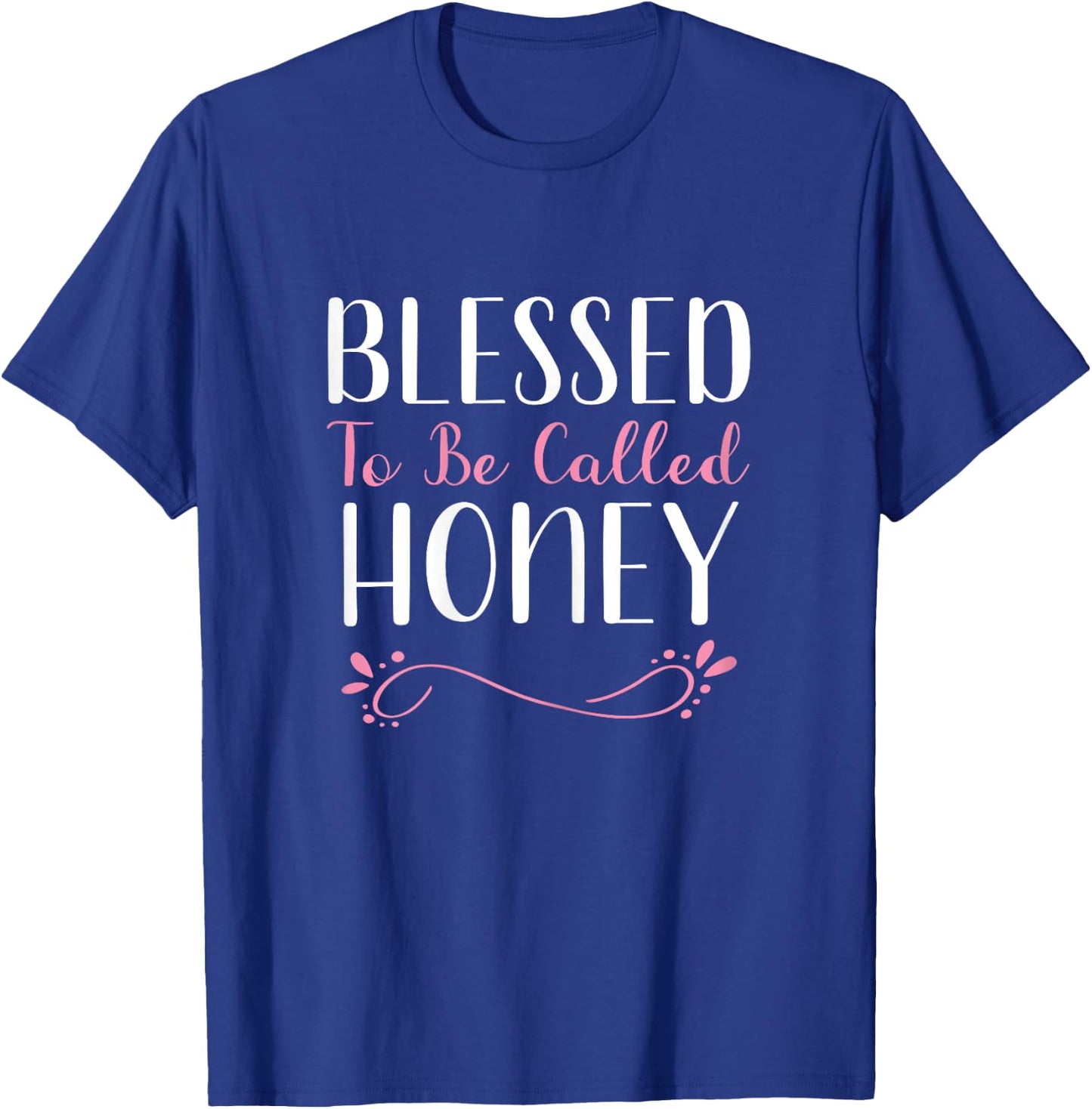 Blessed To Be Called Honey Grandma Cute Cool T-Shirt - T-Shirt | Royal