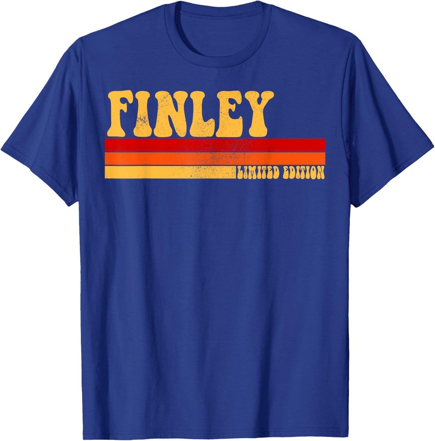 FINLEY Name Personalized Idea Men Retro Vintage FINLEY T-Shirt - T-Shirt | Royal