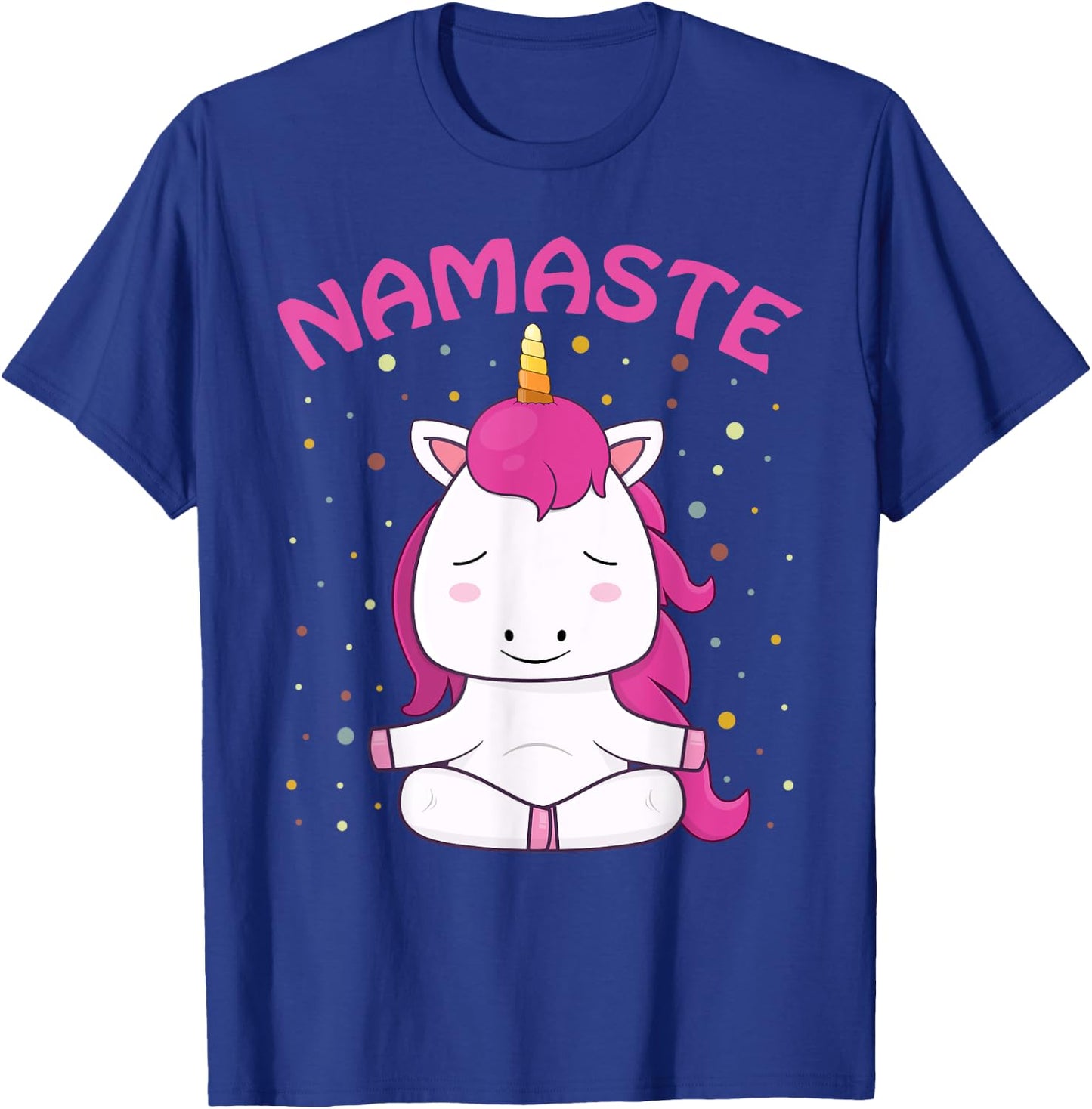 Unicorn Yoga Shirt Girls Magical Unicorns Sukhasana Namaste T-Shirt - T-Shirt | Royal