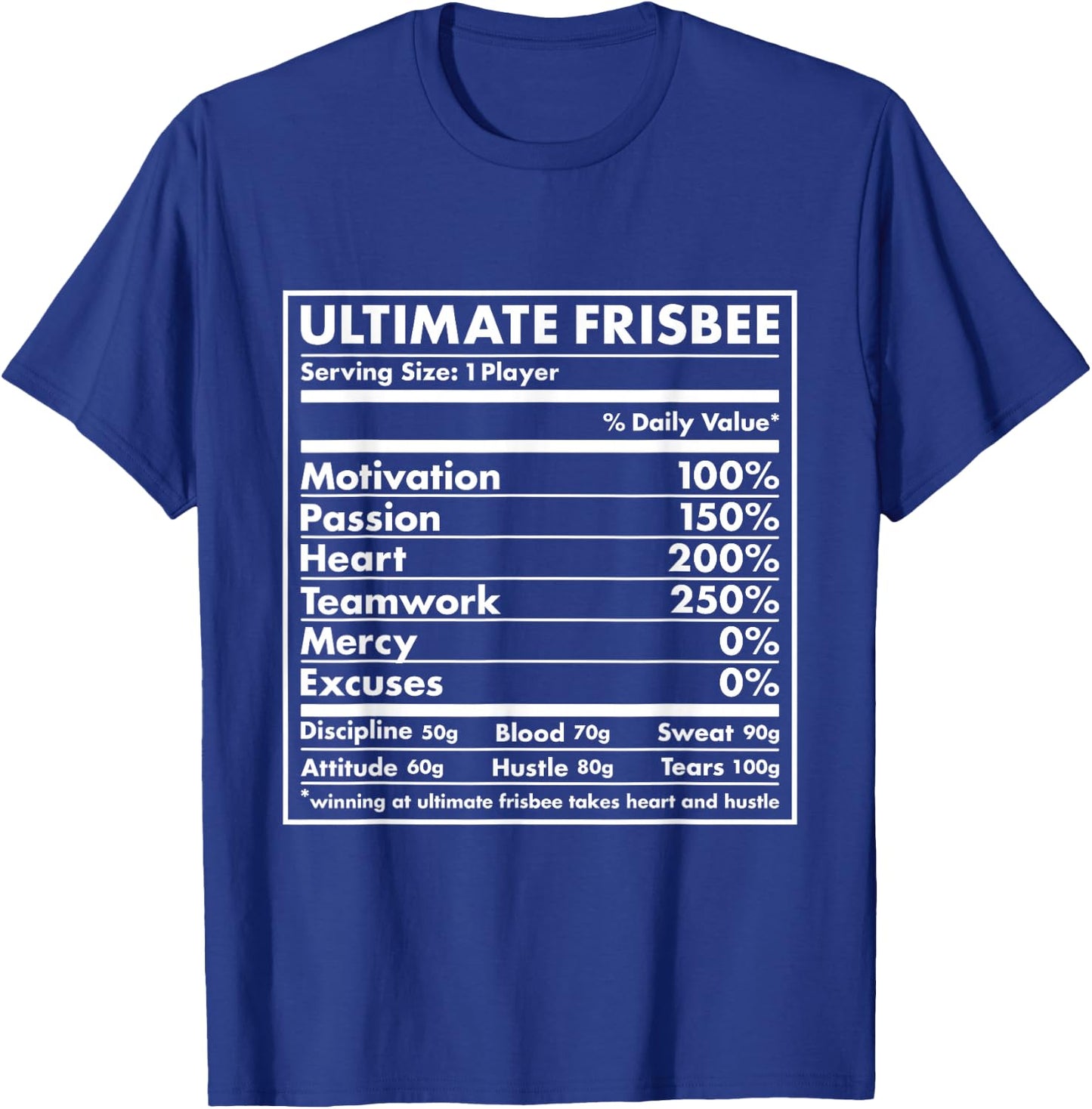 Sport Nutrition Ultimate Frisbee T-Shirt - T-Shirt | Royal