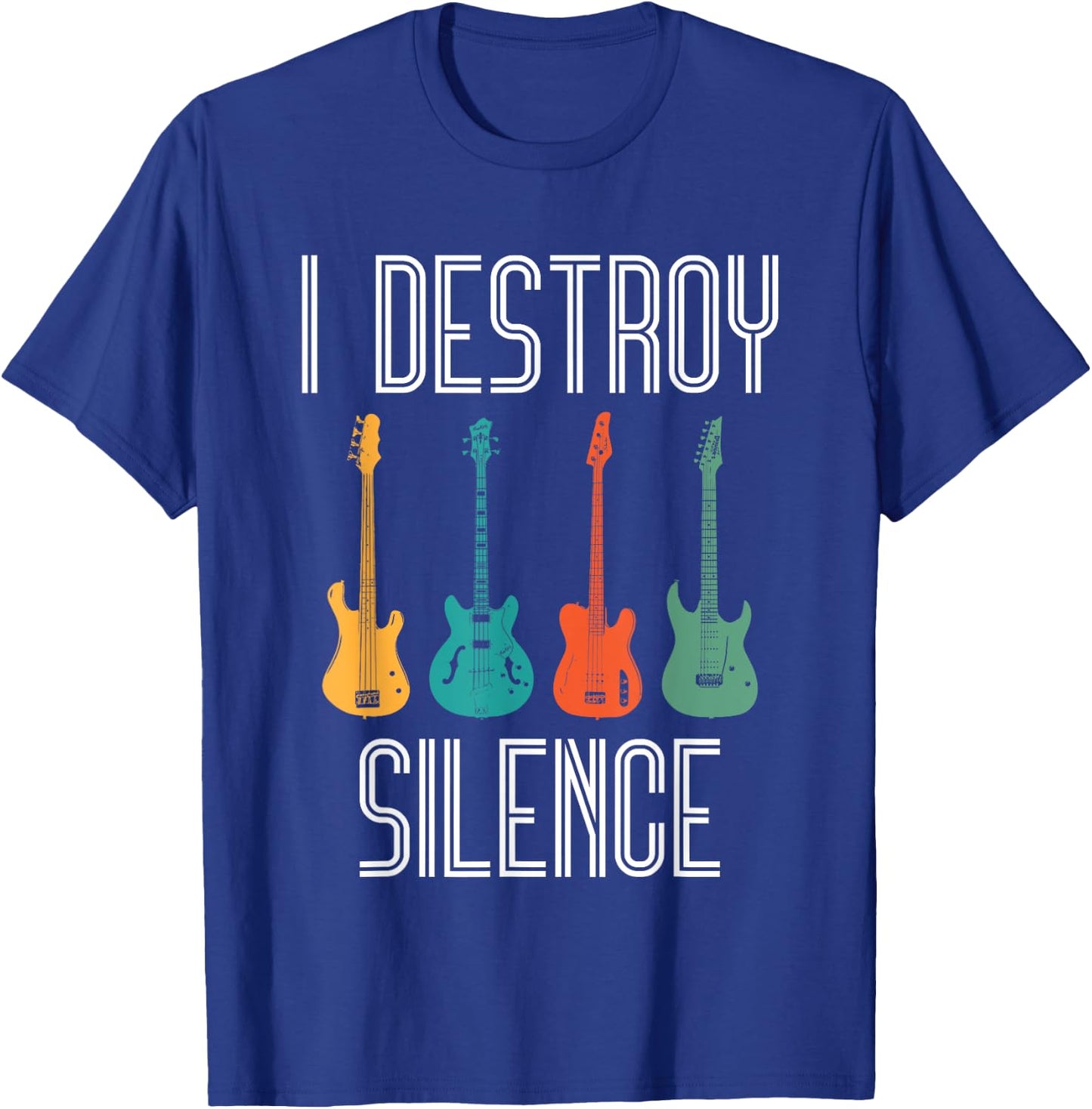 Guitar Vintage Guitar Player Gift T-Shirt - T-Shirt | Royal