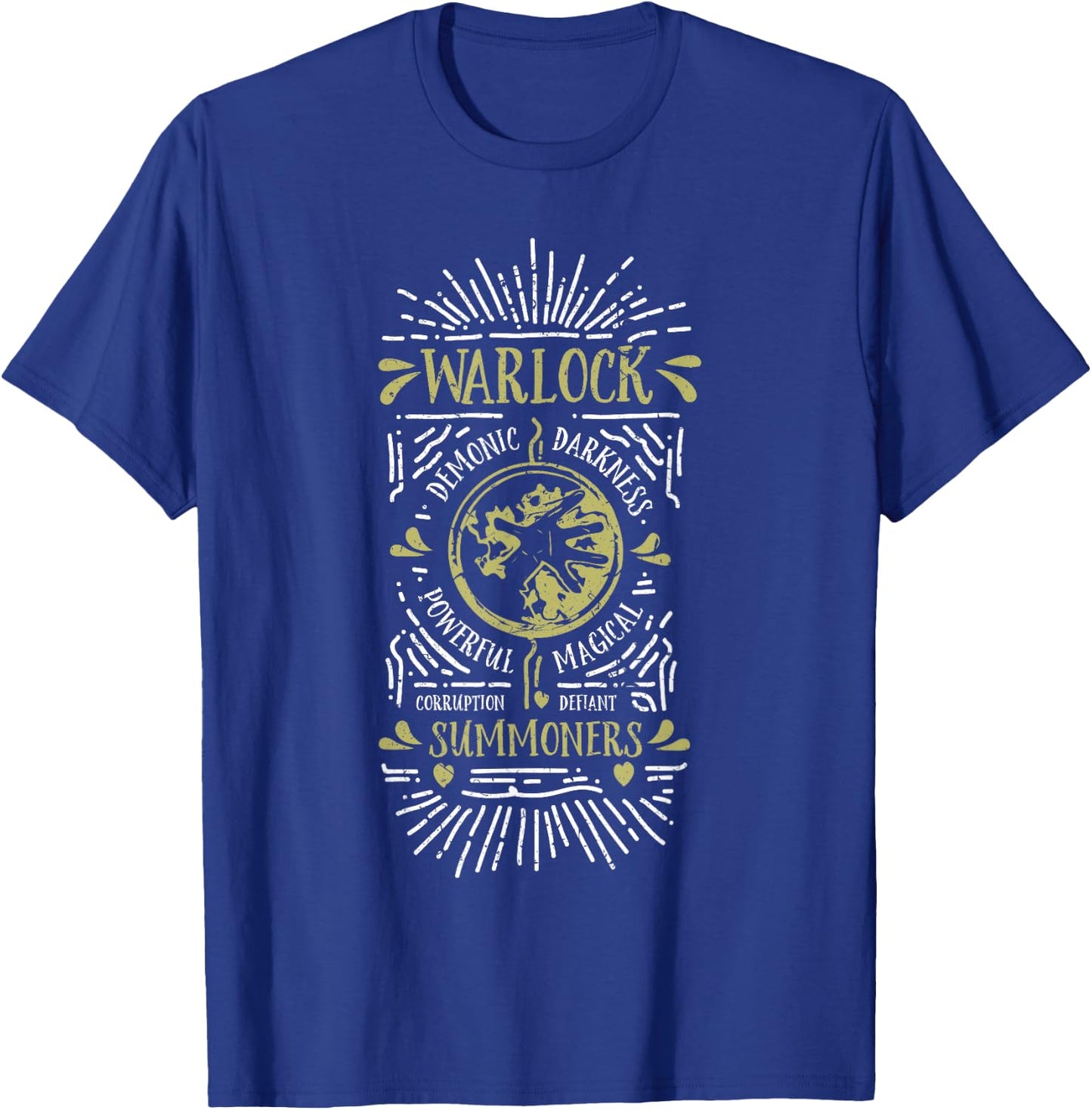 Wow Warlock Role Playing Gamer T-Shirt - T-Shirt | Royal