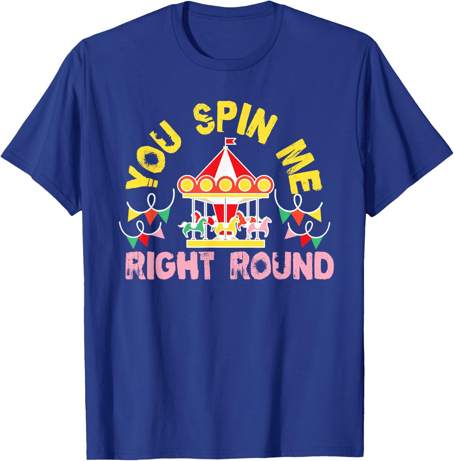Cute Carousel Horse Merry-Go-Round for Girls T-Shirt - T-Shirt | Royal