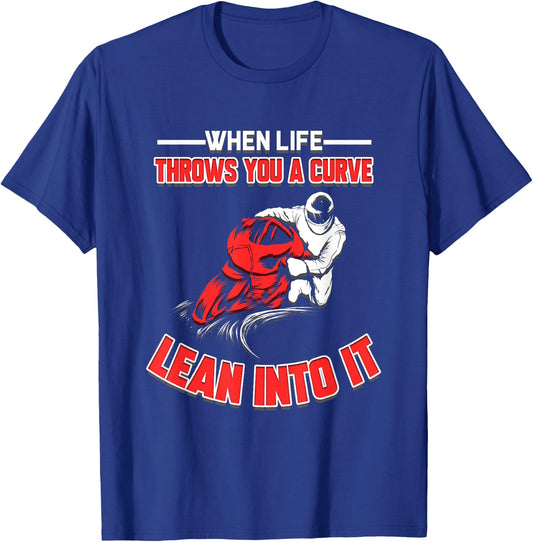 Motorcycle Club Rider Motorcyclist Gift Motocross Quote T-Shirt - T-Shirt | Royal