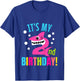 Kids 2 Year Old 2nd Shark Party Birthday Baby Gift Girls And Boys T-Shirt - T-Shirt | Royal