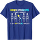 Down Syndrome It's Not A Disability Dabbing Skeleton Gift T-Shirt - T-Shirt | Royal