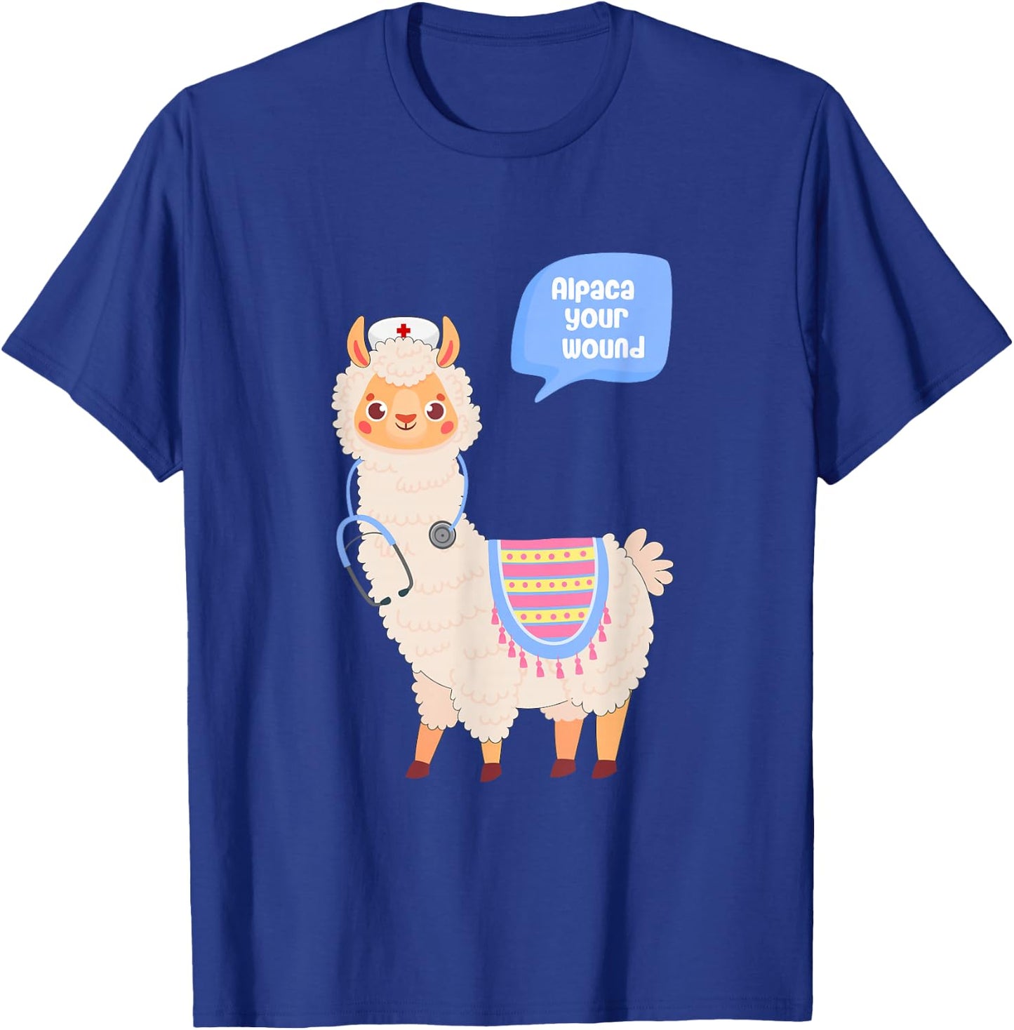 Alpaca Your Wound Cute Llama Wound Care Nurse Gift T-Shirt - T-Shirt | Royal