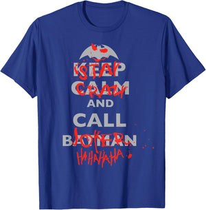 DC Joker Text Stay Crazy T-Shirt - T-Shirt | Royal