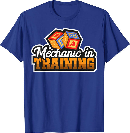 Diesel Aircraft Car Mechanic In Training For Baby T-Shirt - T-Shirt | Royal