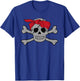 Funny Pirate Costume Buccaneer Jolly Roger Women Bones Gifts T-Shirt - T-Shirt | Royal