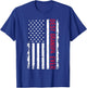 Best Grandpa Ever US American Flag T-Shirt - T-Shirt | Royal