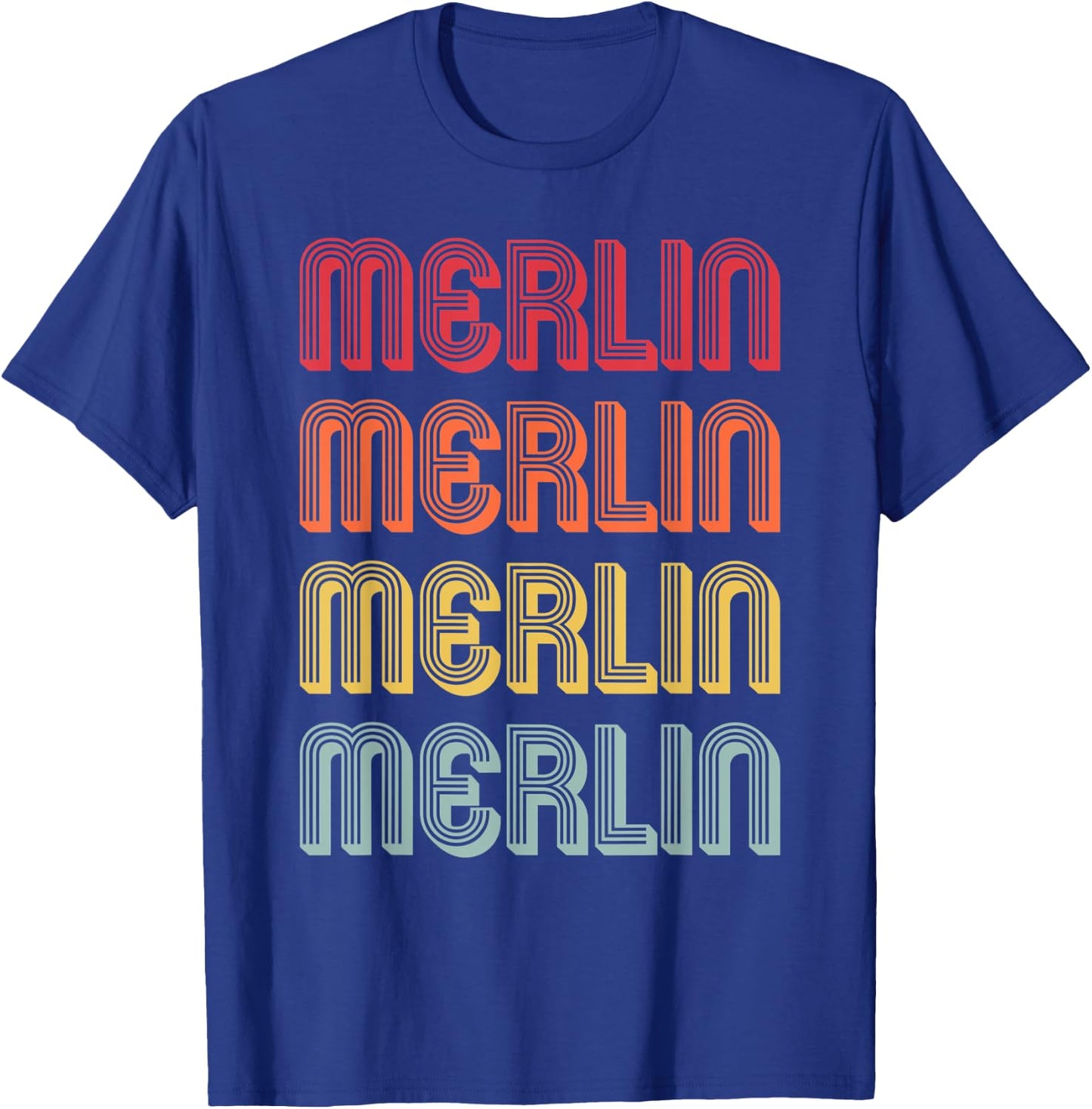 MERLIN Gift Name Personalized Funny Retro Vintage Birthday T-Shirt - T-Shirt | Royal