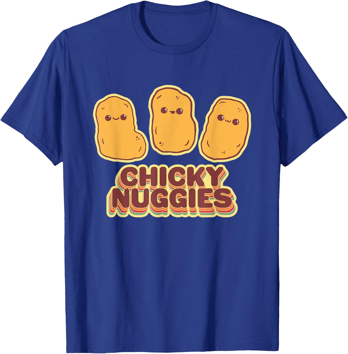 Chicky Nuggies Cute Retro Kawaii Chicken Nuggets Nuggs Meme T-Shirt - T-Shirt | Royal