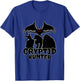 Cryptid Hunter with Goatman Memo Mothman T-Shirt - T-Shirt | Royal