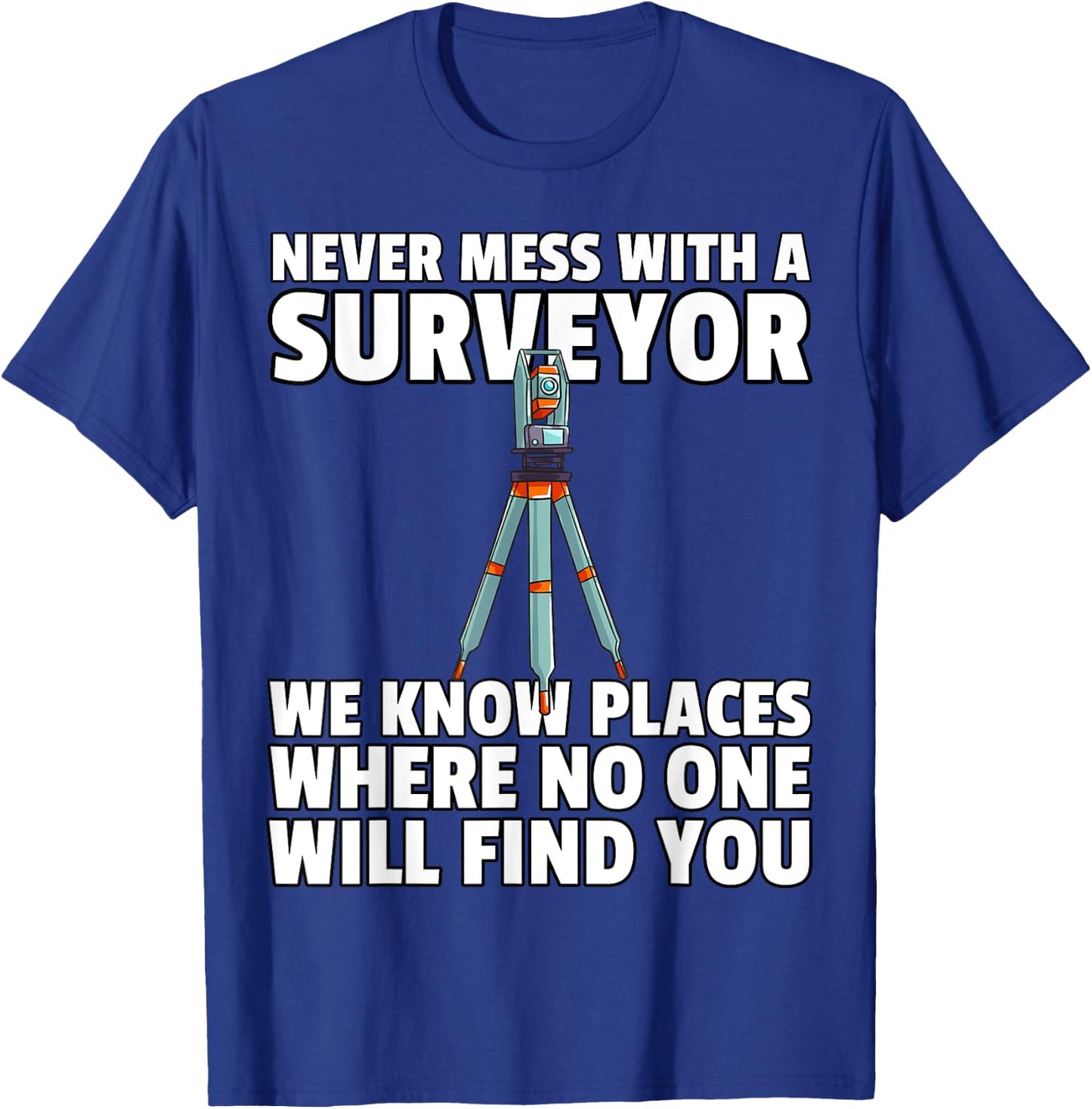 Land Recorder Technician Gift Cartogropher Surveyor T-Shirt - T-Shirt | Royal