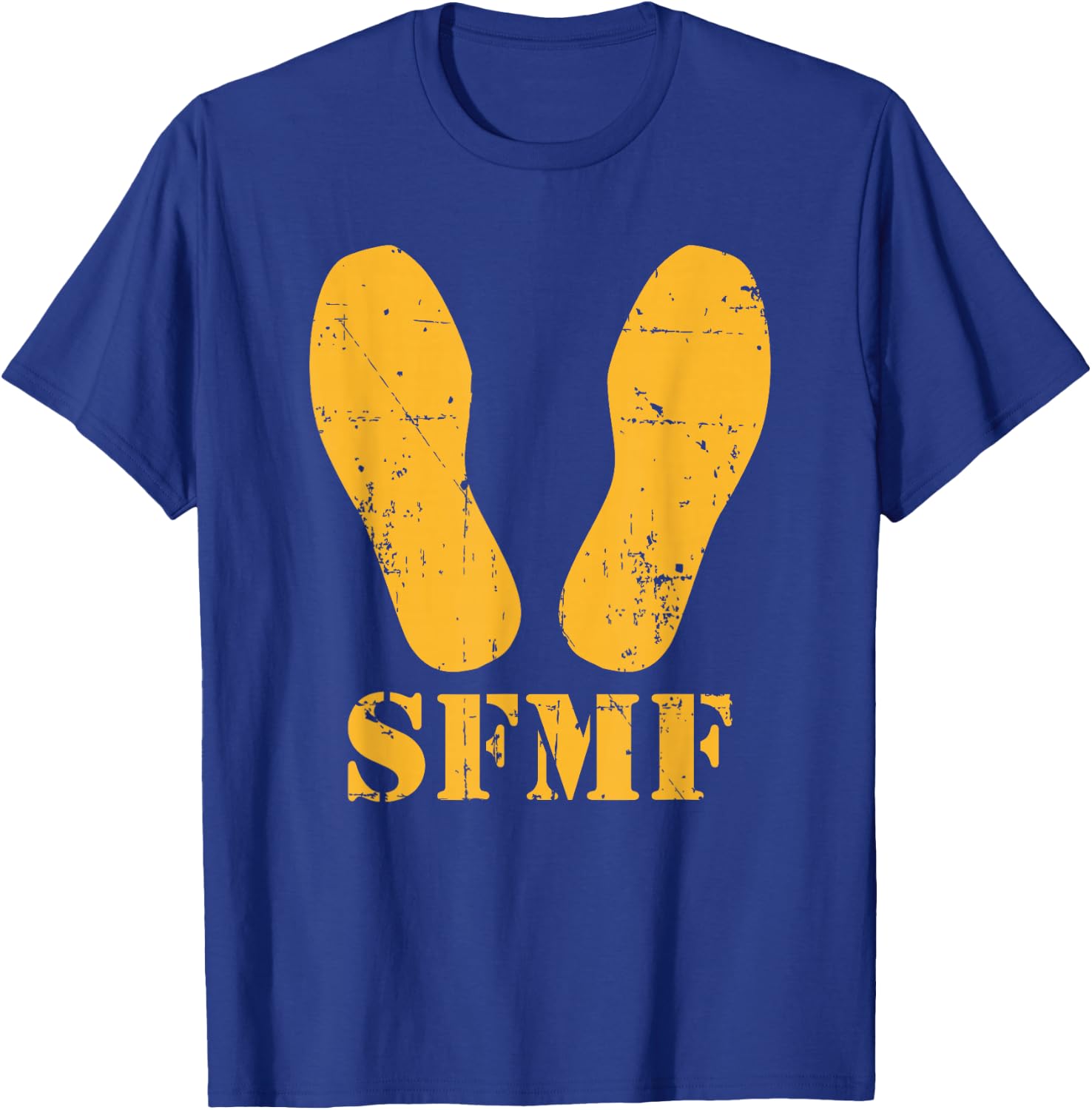 Yellow Footprints - SFMF T-Shirt - T-Shirt | Royal