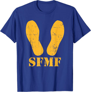 Yellow Footprints - SFMF T-Shirt - T-Shirt | Royal