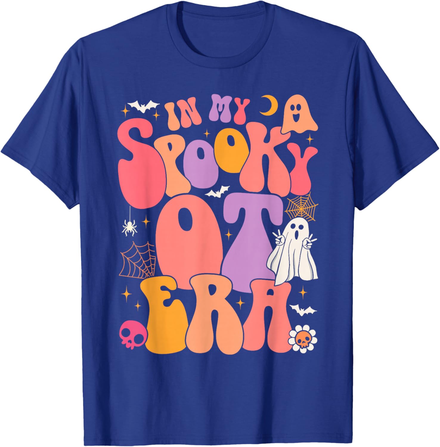 Halloween Groovy In My Spooky OT Era Occupational Therapy T-Shirt - T-Shirt | Royal