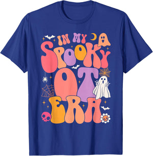 Halloween Groovy In My Spooky OT Era Occupational Therapy T-Shirt - T-Shirt | Royal