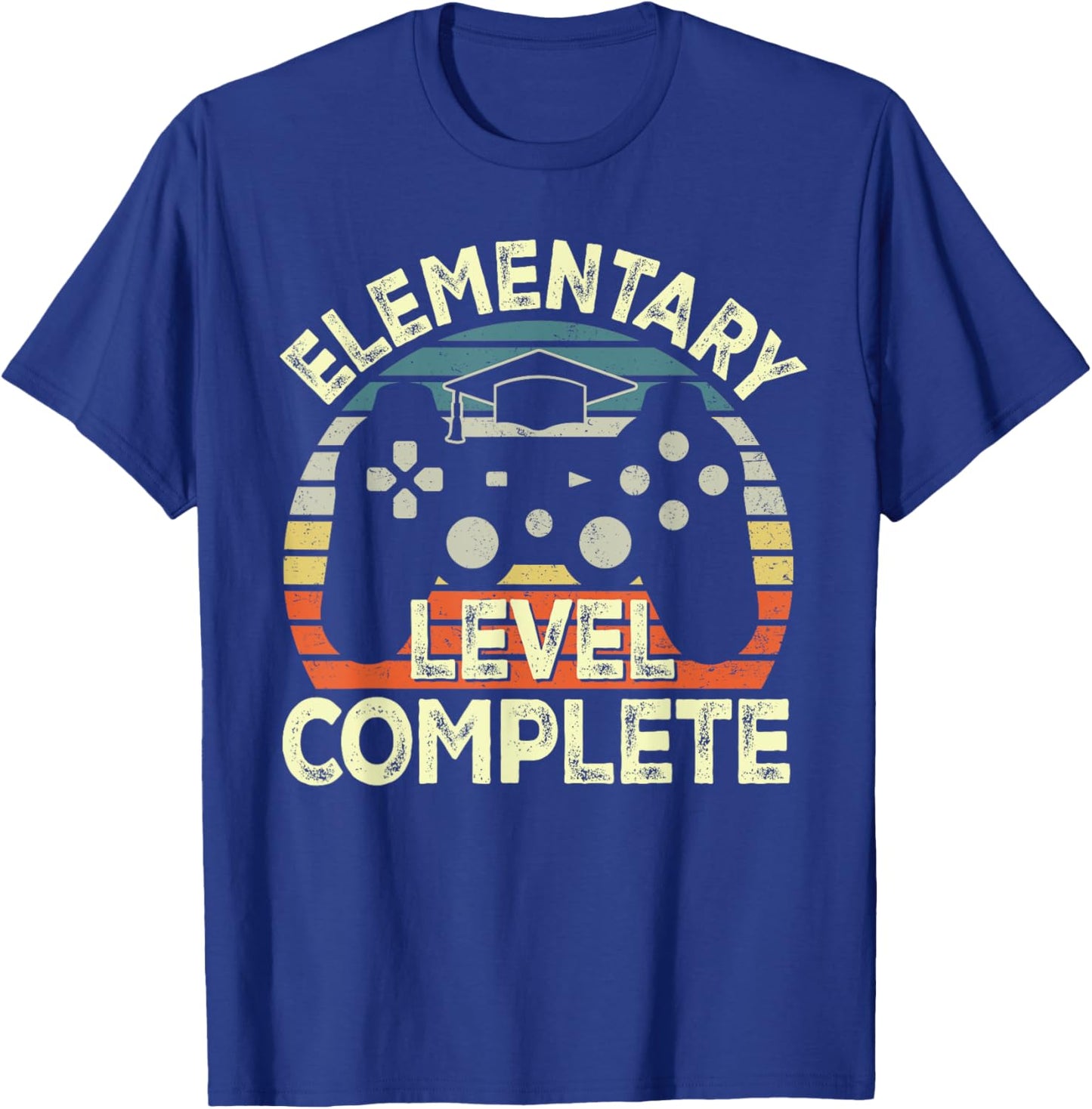 Elementary Level Complete Video Game Last Day Of School Boys T-Shirt - T-Shirt | Royal