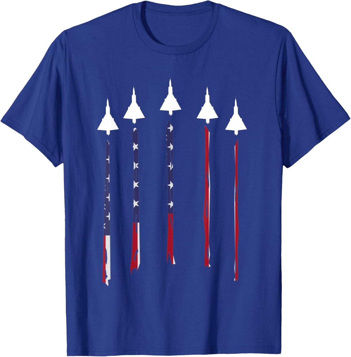 F-106 Delta Dart Black Cotton - Men's Classic Fit - Small - - Short Sleeve T-Shirt - T-Shirt | Royal