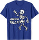 Aw Snap Broken Arm Skeleton Injury Wrist Surgery Recovery T-Shirt - T-Shirt | Royal